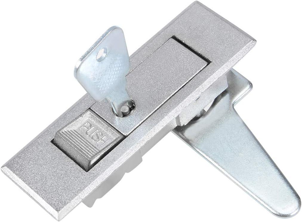 uxcell Electric Cabinet Door Cam Lock, Fit for 0.16-inch(4mm) Thick Panel, Push Button, MS603-1
