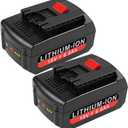 [2Pack] 18V 6.0 Ah! HIGH-Output Battery for Bosch 18V Battery Lithium BAT609 BAT609G BAT610G BAT611 BAT612 BAT618 BAT618G BAT619 BAT619G BAT622 BAT620