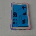 KIQ Case for Samsung Galaxy Tab A7 Lite 8.7'' with Screen Protector Rotating Hand Strap Kickstand Samsung Galaxy Tab A7 Lite Tablet Case Kid Proof 2021 SM-T220/T225/T227 (Shield Pastel Rainbow)