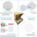 110 Sets 58mm / 2.28 inch (Approx. 2.25) Button Maker Supplies, Blank Pins Buttons Press for DIY Badge Maker Machine, Parts to Create Custom Pins