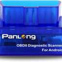 Panlong OBD2 Scanner Bluetooth OBDII Diagnostic Tool Car Code Reader Turn Off Check Engine Light Support Android Torque App