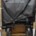 Mac Sports Collapsible Folding Outdoor Utility Wagon, Black