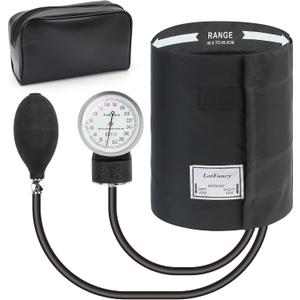 LotFancy XXL Blood Pressure Cuff Manual Adult, Professional Thigh BP Cuff 16"-26", Extra Large Adult Size Sphygmomanometer with Carrying Case and Zero Calibration for Home Use, Nursing Student, Doctor