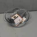 2 in 1, Tall Glass Microwave Splatter Cover for Food & Microwave Place Mat, Plate Splatter Guard Lid with Silicone Handle Knob, Cookware & Bakeware Serving Dish Cover, Food Grade, No Plastic, 10in