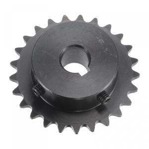 uxcell 25 Tooth Roller Sprocket, #25 Chain Single Strand 1/4" Pitch, 12mm Bore Black Oxide C45 Carbon Steel, 4x1.8mm Keyway with Set Screws for ISO 04C uxcell 25 Tooth Roller Sprocket, #25 Chain Single Strand 1/4" Pitch, 12mm Bore Black Oxide C45 Carbon Steel, 4x1.8mm Keyway with Set Screws for ISO 04C