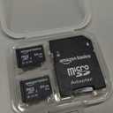 Amazon Basics MicroSDXC Memory Card with Full-Size Adapter, A2, U3, Read Speed up to 100MB/s, 64GB, Black (2 Pieces)