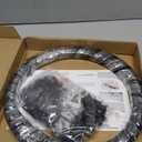 KOLAKO Ceiling Curtain Track, Flexible Bendable Curtain Rails Ceiling Wall Mount 12Ft Curved Sliding Curtain Track System, Room Divider, Black Ceiling Track Set for Shower Rv