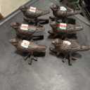 HD 5.6in Aluminium Bird On Branch Brown, 6pack
