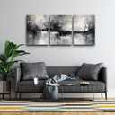DZRWUBHS Large Wall Art for Living Room Canvas Wall Decor for Bedroom Black And White Wall Painting Inspirational Abstract Pictures Artwork Modern Office Ready to Hang Minimalist Home Decor Set of 3 20x28