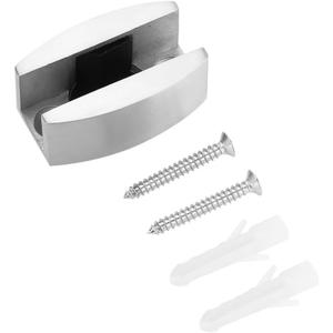 Bottom Guide for Sliding Shower Door,304 Stainless Steel Shower Room Frameless Sliding Glass Doors Stopper Bumper Mounted - Replacement for 8-14mm