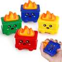 Shappy 4 Pcs Dumpster Stress Relief Balls Dumpster Anxiety Relief Gift PU Stress Balls for Adults Therapy Fidget Appreciation Gifts for Office Coworker(Colorful,Cute Style)