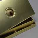 BonKuDoo 4 Pack Gold Glass Dummy Door Knob Interior, Crystal Dummy Door Knobs Door Handles, Satin Brass