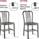 2 x 1/4-20UNC Thread Adjustable Furniture Levelers Table Feet Screw in Threaded, Screw on Chair Foot Glides Leveling for Tables, Chairs, Furniture Legs-16 Pcs (1/4-20UNC-16PCS)