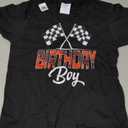 Race Car Birthday Party Racing Family Birthday Boy Pit Crew T-Shirt, Black, XS