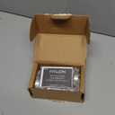 Ivilon Ceiling or Wall Mount Curtain Rod Brackets Holders for Curtain Rods of 7/8 and 1 Inch Diameter. Set of 2. Color Warm Gold