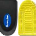 1/2" Heel Cups for Plantar Fasciitis & Severs Disease - High-Density Memory Foam & Orthopedic Gel Core - Washable Non-Slip Shock Absorbing Inserts for Cleats & Boots (Medium, 1 Pair)