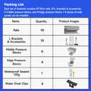 Solar Panel Mounting Brackets Kit 10Pcs Solar Roof Mount Kit for 1-4 Pieces, Thickness 1.57-1.6 Solar Panels(100-400W), Aluminum Alloy Mount for Flat Pitched Roof Rack Mounting Brackets