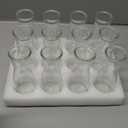 Hewory Glass Bud Vases for Centerpieces - Clear Small Flower Vase Set of 24, Modern Minimalist Cute Mini Decorative Bulk Vases for Wedding Bridal Shower Birthday Party Events Dining Room Table Decor