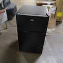 Walsh Compact Refrigerator, Dual Door Fridge, Adjustable Mechanical Thermostat with Freezer, Reversible Doors, 3.1 Cu.Ft, Black