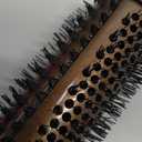 TYMO Thermal Brush Heated Round Brush - STYLUX Blowout Volumizer with Flexi-Fit Tech for Hair Straightening, Curling Styler Tool, Hair Straightener and Curler 2 in 1, Dual Voltage, Quick & Easy, Gold