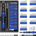 ORIA Precision Screwdriver Set, 61 in 1 Small Screwdriver Set with 57 Precision Bits, Portable Repair Tool Kit, Magnetic Screw Driver Kit with Extension Rod for Smartphone, PC, Watch,Toys, Blue