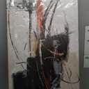 Yuaxker Abstract Wall Art Black Wall Decor Funky Canvas Painting Artwork for Living Room Bedroom Dining Room Office Home Decor
 24x48 Inch