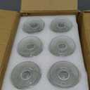 12Pcs Vintage Ribbed Wine Glasses, 6.8 oz Origami Style Goblet Glasses, Clear Short Stem Water Goblets, Cocktail Glasses Glassware for Iced Tea, Beer, Juice, Whiskey, Party