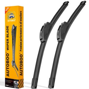 AUTOBOO 22" and 22" Windshield Wipers Blades, OEM Quality Premium All-Seasons Wiper blades,Stable and Quiet Armor wiper blades