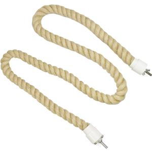 42 Inch Natural Rope (Regular) - Flexible Bendable Climbing Rope Perch Cage Accessory Toy - Sugar Gliders, Squirrels, Degus, Marmosets, Monkeys, Parrots, Birds, Rats & Other Small Pets