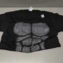 Halloween Funny Gorilla Monkey Belly Chest Costume T-Shirt (Black, M)