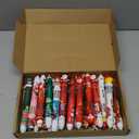 24 PCS Christmas Pens Bulk, 10-in-1 Christmas Multicolor Ballpoint Pens Santa Claus Reindeer Xmas Tree Pens for Christmas Party School Office Gift
