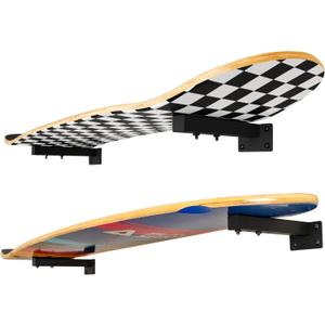 Skateboard Wall Mount, Longboard Skateboard Deck Rack Mount on Wall, Skateboards Floating Shelves Brackets, 4 Pack