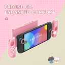 PlayVital Cherry Blossoms Kitten Protective Case for Nintendo Switch 2 with Stand | Cute Cat Ear & Paw Silicone Grips, Dockable Hard Shell, 2 Joystick Caps | Full-Body Protection Cover, Pink