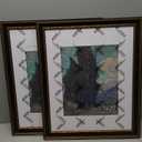 Yaetm 16x20 Vintage Picture Frame, Ornate Antique Gold 16x20 Frame for Wall, White Mat for 11x14 Photos, 1.5-inch Wide Molding - Portrait or Landscape - Wall Mount for Home (Black/Gold, Single)