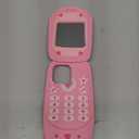 Mirror Case Compatible with iPhone 14 Pro MaxCute Kawaii 3D Cartoon Retro Phone Cover Fun Soft Rubber Shockproof Protector for Women Girls-Flip Pink