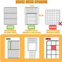 20 Planes Guinea Pig Cages Enclosed Hamster Cage with Door & Waterproof Liner, Expandable Cage for Guinea Pigs, Metal Wire Yard Fence Rabbit Cage