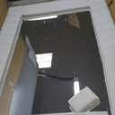 Gold Decorative Mirror for Living Room, 39'' X 27'' Rectangular Wall Mirror with Wavy Wood Frame, Unique Gold Wood Mirror for Bathroom, Dining Room, Entryway, Hallway