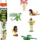 Safari Ltd. Fairies & Dragons Designer TOOB - Detailed Toy Figurines Including Four Friendly Fairies and Two Mini Dragons - Fun Play Toy for Boys, Girls & Kids Ages 3+