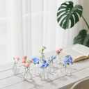 Tebery 20 Pack Glass Bud Vases, Clear Small Flower Vase for Centerpieces, Vintage Mini Glass Vase Set Bulk for Table Wedding Home Party Decoration