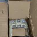 Goldenwarm Gold Door Handles Interior, Zinc Alloy Heavy Duty Brushed Gold Interior Door Handles for Bedroom Bathroom, Modern Square Privacy Door Levers (6 Pack)