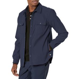 UNIONBAY Men's Ub Tech Snap Front Performance Shirt Jacket (Navy) S
