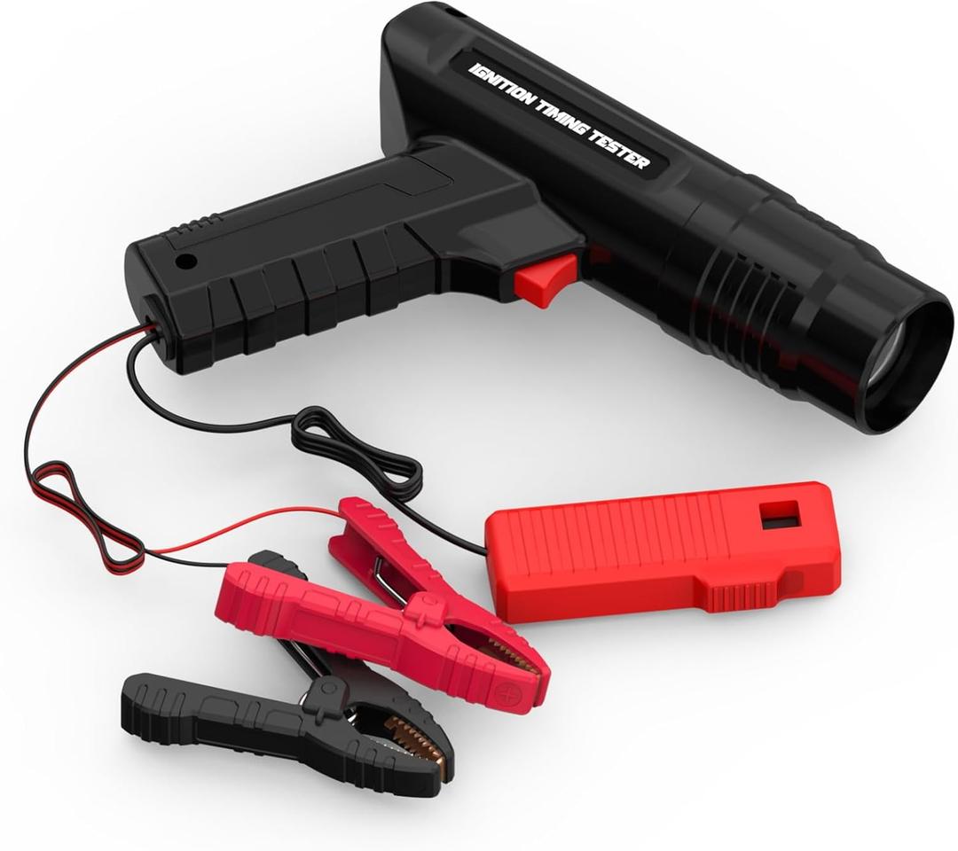 AUTOOL Timing Light 12V, Engine Timing Gun Strong Flash Lights with Sliding Sensor Clip for Car, Motorcycle, Marine