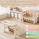Kids Table and Chairs, Toddler Table and Chair Set, Kids Table and Chair Set, 4-In-1 Multi-Table and Chairs Activity Art Table for Boy and Girl, Craft Table for Age 1-6, for Home Preschool Classroom