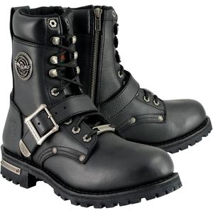 Milwaukee Leather Men's Classic Motorcycle Boots (Size 10) (Black)