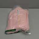 OYOANGLE Women's Ribbed Lounge Trousers Knit Comfy Drawstring Waist Straight Leg Pants (Medium, Pink)