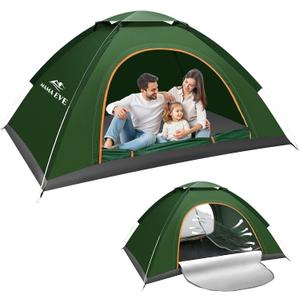 Camping Tent 2/3 PersonPortable Double Layer Outdoor Dome Tent, Waterproof Windproof Easy Setup - Suitable for Adventure, Weekend Hiking Trips, 80 x 60