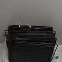 12-Cube Storage Organizer, Metal Wire Cube Shelving Unit, 11.8" L x 11.8" W x 11.8" H, Modular Grid Bookshelf for Closet, Bedroom, Office, Black ATTJL12B