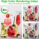 BUBO A19 LED Light Bulbs, 60 Watt Equivalent LED Bulbs, Warm White 3000K, 800 Lumens, E26 Standard Base, Non-Dimmable, 8W Warm White LED Bulbs for Bedroom Living Room Home Office, 24 Pack