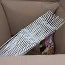 FOREHOGAR Decorative White Garden Fence Border 18in X50ft Outdoor Metal Wire Garden Fencing Flower Bed Folding Fences Panel Patio Edging Landscape for Yard