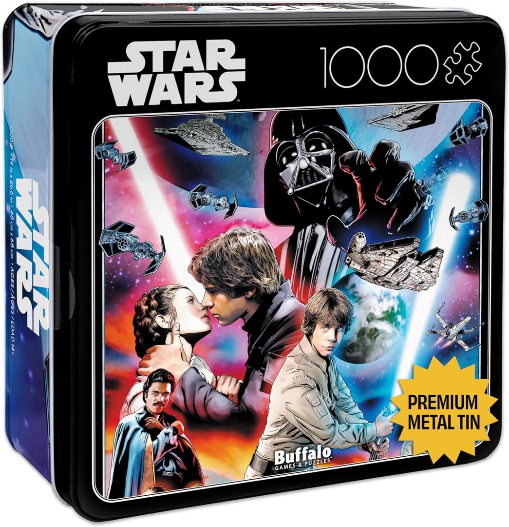 Buffalo Games - Star Wars - You'll Find I'm Full of Surprises - 1000 Piece Jigsaw Puzzle for Adults - Collectible Tin Case - Finished Size is 26.6 x 19